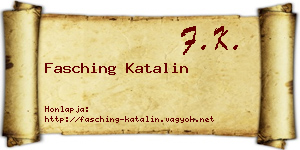 Fasching Katalin névjegykártya